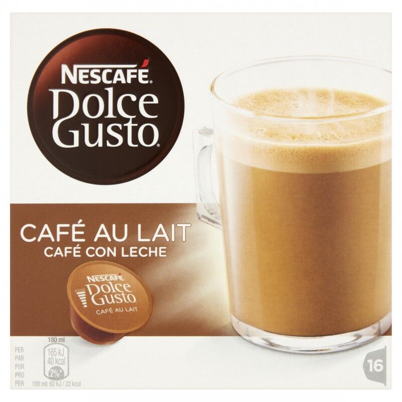 Nescafe Dolce Gusto Cafe Au Lait 16 kpl Kahvityynyt
