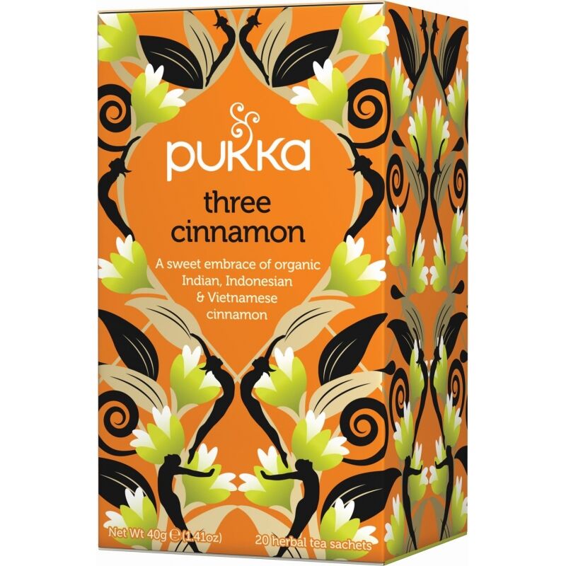 Pukka Three Cinnamon Tea  Luomu 20 pussia Tee