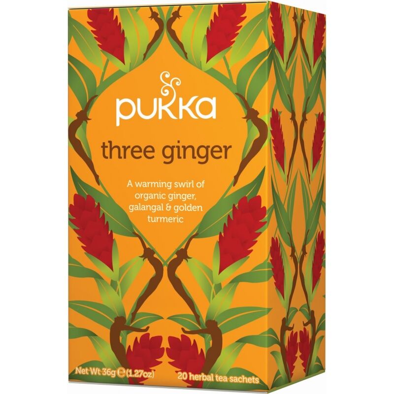 Pukka Three Ginger Tea Luomu 20 pussia Tee