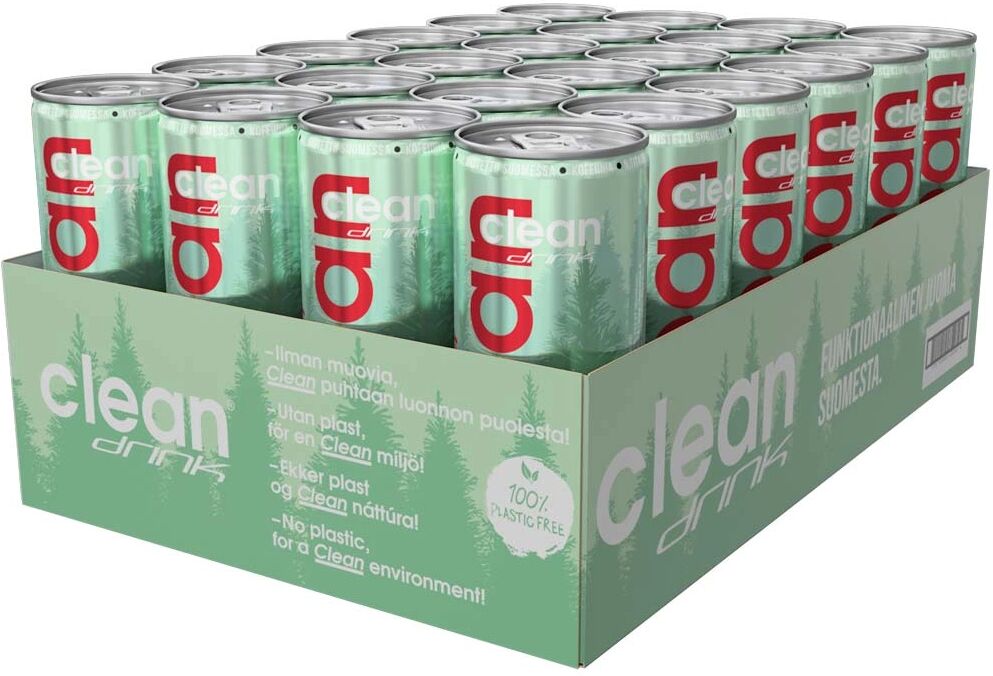 Clean Drink 24 X Clean Drink, 330 Ml, Puolukka Lingon