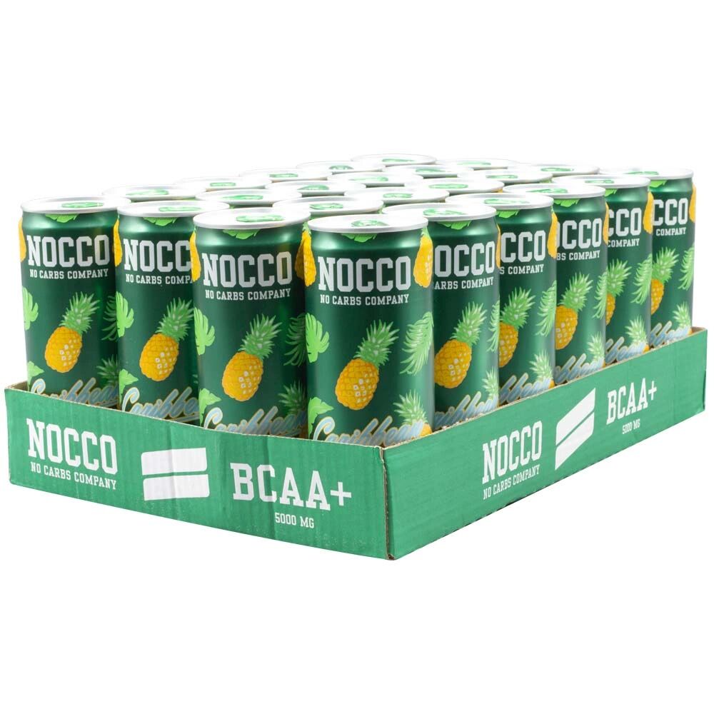 NOCCO 24 X Nocco Bcaa+, 330 Ml, Caribbean, Kofeiiniton
