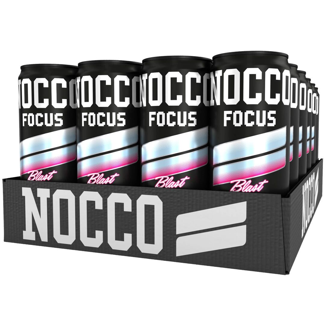 NOCCO 24 X Nocco Focus, 330 Ml, Raspberry Blast