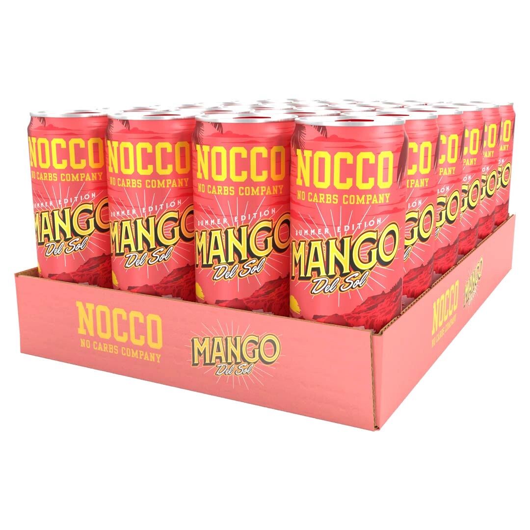 NOCCO 24 X Nocco Bcaa, 330 Ml, Mango Del Sol