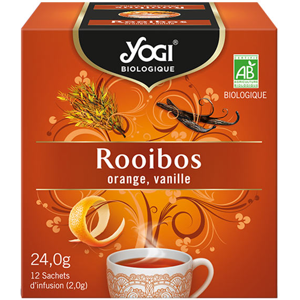 Yogi Biologique Infusions Vanille et Extraits d'Orange Bio 12 sachets - Publicité