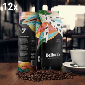 GGM Gastro - BELLADO Café en grains "Pepper Coast" - 12x 1kg - 80% Arabica & 20% Robusta - Publicité