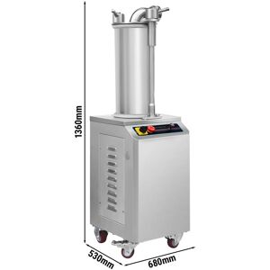 GGM Gastro - Remplisseur de charcuterie hydraulique - 35 litres - 1,5 kW - Inox - Publicité