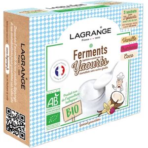 Ferments LAGRANGE bio vanille framboise - Publicité