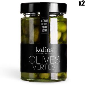 - 2 Pots d'Olives Vertes dans l'Huile d'Olive 2x310 gr