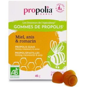 Propolia Gommes de propolis bio miel, anis & romarin 45g