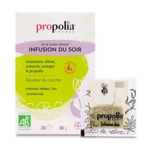 Propolia Infusion du soir - propolis & 4 plantes 20 sachets