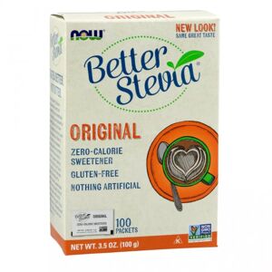Now Foods Better stevia® édulcorant original - 100 sachets - Publicité
