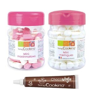 Mini meringues, mini marshmallows et stylo chocolat Scrapcooking