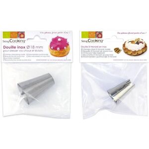 Duo de douilles patissieres - Choux 18 mm et St Honore Scrapcooking