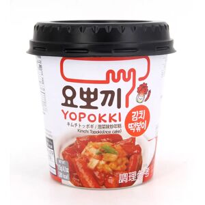 Asiamarche france Topokki / Tteokbokki au Kimchi en bol 140g Yoppoki Carton de 12 bols