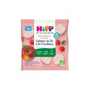 HiPP Mon Goûter Plaisir Galettes de Riz à la Framboise dès 10 Mois Bio 30 g - Sachet 30 g - Publicité