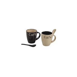 AUBRY GASPARD - Mug à café en grès (Lot de 2) - Publicité