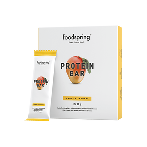 foodspring Protein Bar   Pack de 12   Milkshake Mangue   Collation Protéinée