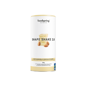 foodspring Shape Shake 2.0   900 g   Chocolat Blanc et Amandes   Substitut de Repas   Shake Protéiné pour la Perte de Poids