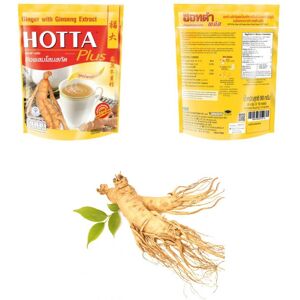 Extrait instantané de ginseng de gingembre Moins de sucre en poudre Boisson originale 100% herbe naturelle Hotta 9 grammes 10 Sachets - Publicité