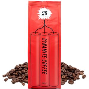 Kaffekapslen Dynamite Coffee - 250 g. café en grains - Publicité