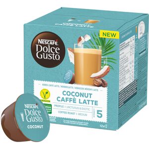 Dolce Gusto Nescafé Coconut Caffé Latte pour Dolce Gusto. 12 Capsules