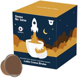 Senso Nocturno Latte Creme Brulee pour Dolce Gusto. 16 Capsules - Publicité