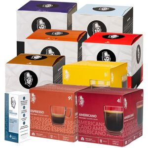 Dolce Gusto Kaffekapslen Café quotidien - Lot de démarrage pour Dolce Gusto. 128 Capsules