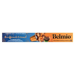 Belmio Decaffeinato Caramel pour Nespresso. 10 Capsules - Publicité