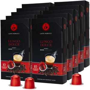 Nespresso Caffé Perrucci Lungo Dolce - Caffé Perrucci pour Nespresso. 100 Capsules