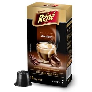 Nespresso Café René Café au Chocolat pour Nespresso. 10 Capsules