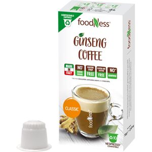 Nespresso Foodness Ginseng Coffee pour Nespresso. 10 Capsules