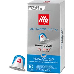 Nespresso illy Décaféiné pour Nespresso. 10 Capsules