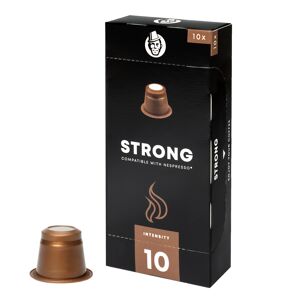 Nespresso Kaffekapslen Strong pour Nespresso. 10 Capsules