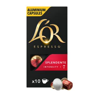 L'OR Splendente pour Nespresso. 10 Capsules - Publicité