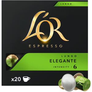 Nespresso L'OR Lungo Elegante XL pour Nespresso. 20 Capsules