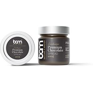 BAM Premium Chocolate Spread, 200 grammes, minimum 50 % de noisettes du Piémont, desserts, onctueux et crémeux - Publicité