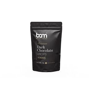 BAM Premium Gouttes de Chocolat Noir, Callets, Chips pour Fondre, Cuisson Maison et Pro, 1 kg - Publicité