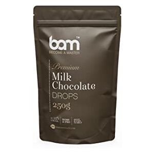 BAM Premium Milk Chocolate Drops, Callets, Chips for Melting, Home and Pro Baking, 250 grammes - Publicité