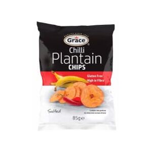 DhaGrace Chips Plantain Chips Lime 9 x 85 g - Publicité