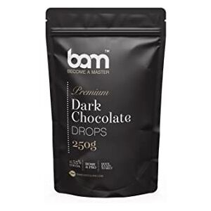 BAM Gouttes de chocolat noir Premium, callets, chips pour fondre, cuisson maison et professionnelle, 250 grammes - Publicité