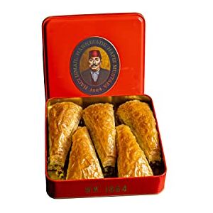 HAFIZ MUSTAFA 1864 ISTANBUL Baklava Pastry Box Baked Baklava Dessert Snacks Made from Fresh Phyllo Dough Sheets, Pistachio, Hazelnut, Walnut Turkish Sweets Tray Gift Ideas for Birthday, Christmas - Publicité