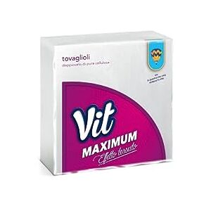 Vit – Maximum, serviettes doppiovelo, Pure cellulose, 37 x 38 cm – 30 pièces - Publicité