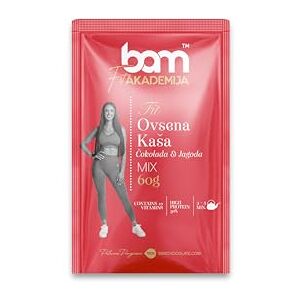 BAM Porridge de porridge, chocolat et fraise Porridge de protéines, collation saine pour le petit déjeuner, 1 x sachet de 60 g - Publicité