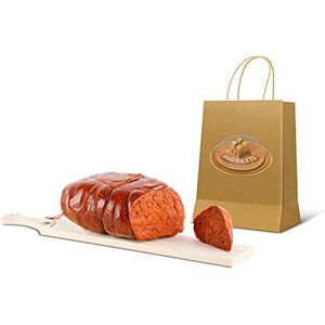 Moretti ® Nduja Calabrese Di Spilinga Épicé Original Artisan   Emballage sous vide   Sans OGM 100% NATUREL dans l'intestin   Salami pur porc à tartiner (1 Pezzo) - Publicité