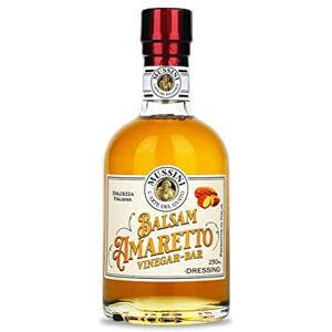 MUSSINI L'arte del gusto Mussini Vinaigrette balsamique Amaretto de Modène, sans alcool, 250 ml de baume Vinegar Bar pour boissons alcoolisées et alcoolisées, apéritifs, plats principaux, desserts fabriqués en Italie - Publicité