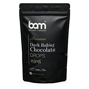 BAM Gouttes de chocolat noir Premium Baking, Callets, Chips, Thermostable, Home and Pro Baking, 250 grammes - Publicité