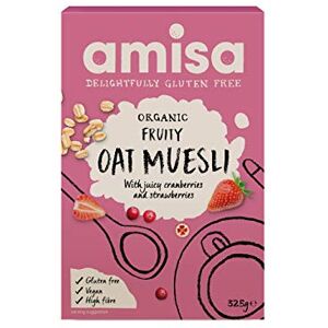 Amisa Gluten Organique Fruité Gratuitement Avoine, Muesli 325G Paquet de 6 - Publicité