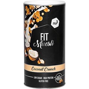 nu3 Fit Protein Muesli 450g Saveur Coconut Crunch Muesli noix de coco croustillant riche en protéines Alternative sport aux céréales classiques Sans gluten ni sucre ajouté Boost énergie - Publicité