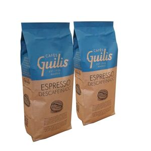 CAFES GUILIS DESDE 1928 AMANTES DEL CAFE Café Intense Décaféiné Mélange Intense en grain naturel Pack de 2 Kg - Publicité