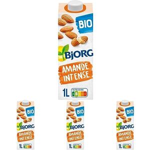 BJORG - BIO - Lait d'Amande Sans Sucres Ajoutés 1L - Lot de 6